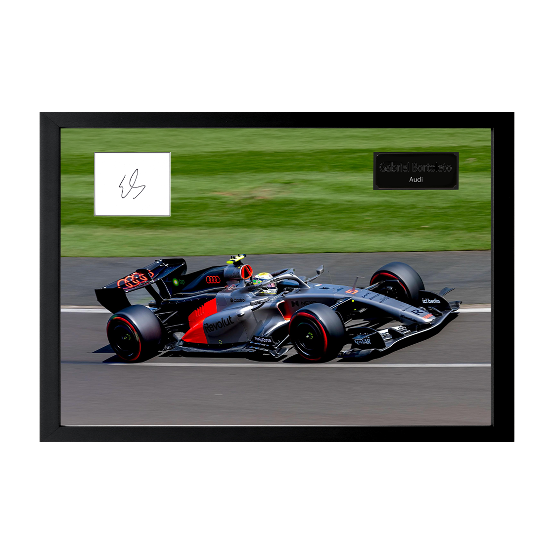 Estaban Ocon Signed 16x12 Image Cut Iconic Frame (ACG Cert)
