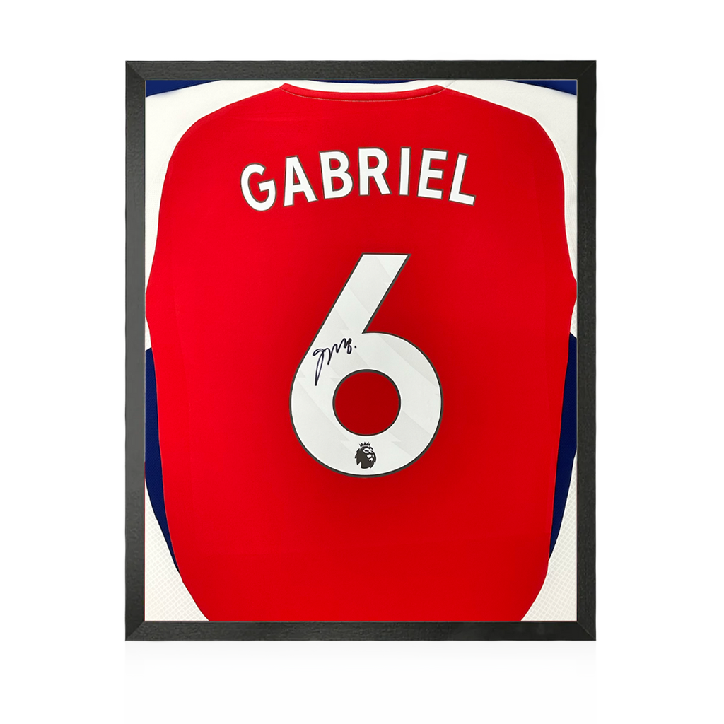Gabriel Magalhães Signed Arsenal 24/25 Shirt Compact Frame