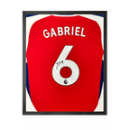 Gabriel Magalhães Signed Arsenal 24/25 Shirt Compact Frame