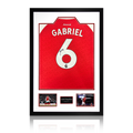 Gabriel Magalhães Signed Arsenal 25/26 Shirt Premium Frame
