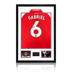 Gabriel Magalhães Signed Arsenal 25/26 Shirt Premium Frame