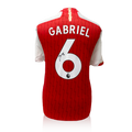 Gabriel Magalhães Signed Arsenal Shirt