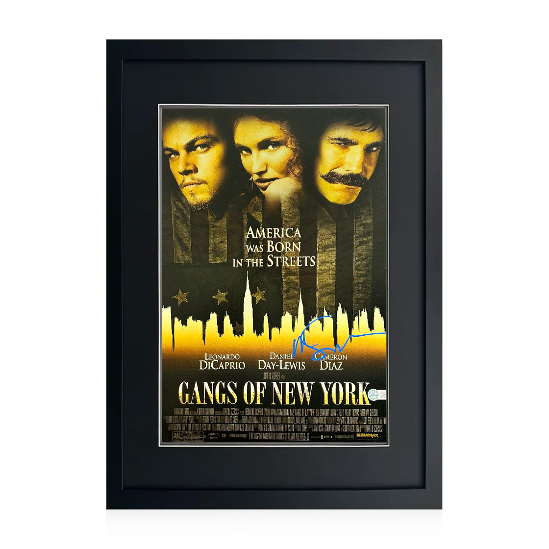 Martin Scorsese Signed Gangs of New York 18x12 Image Compact Frame (AFTAL Authenticated)