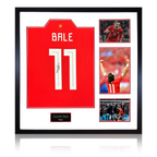 Gareth Bale Signed Wales Shirt Elite Frame