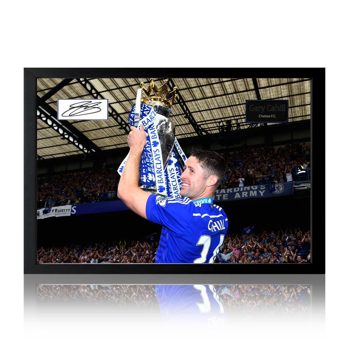 Gary Cahill Signed Chelsea Plaque Iconic Frame