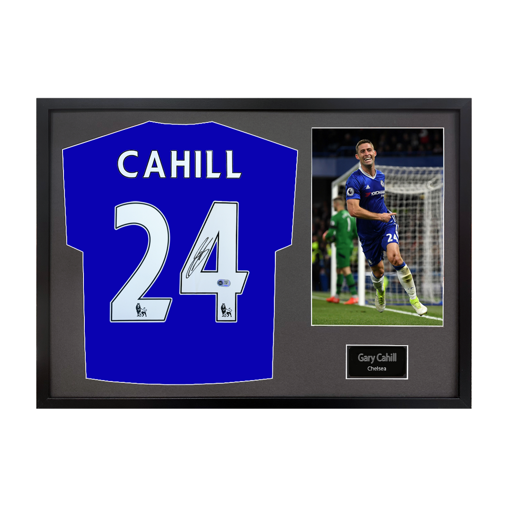 Gary Cahill Signed Chelsea Shirt Classic Frame (ACG Cert)