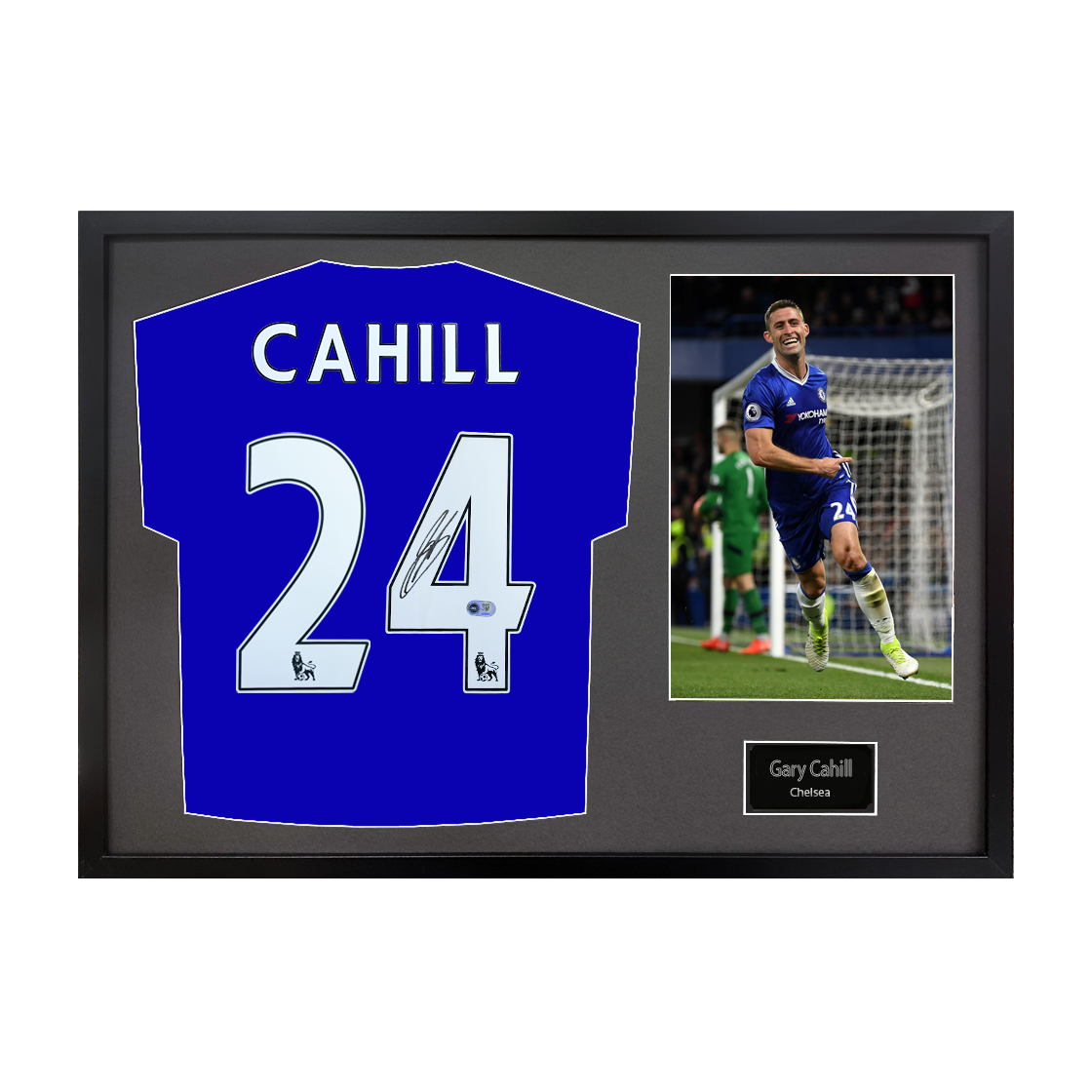 Gary Cahill Signed Chelsea Shirt Classic Frame (ACG Cert)