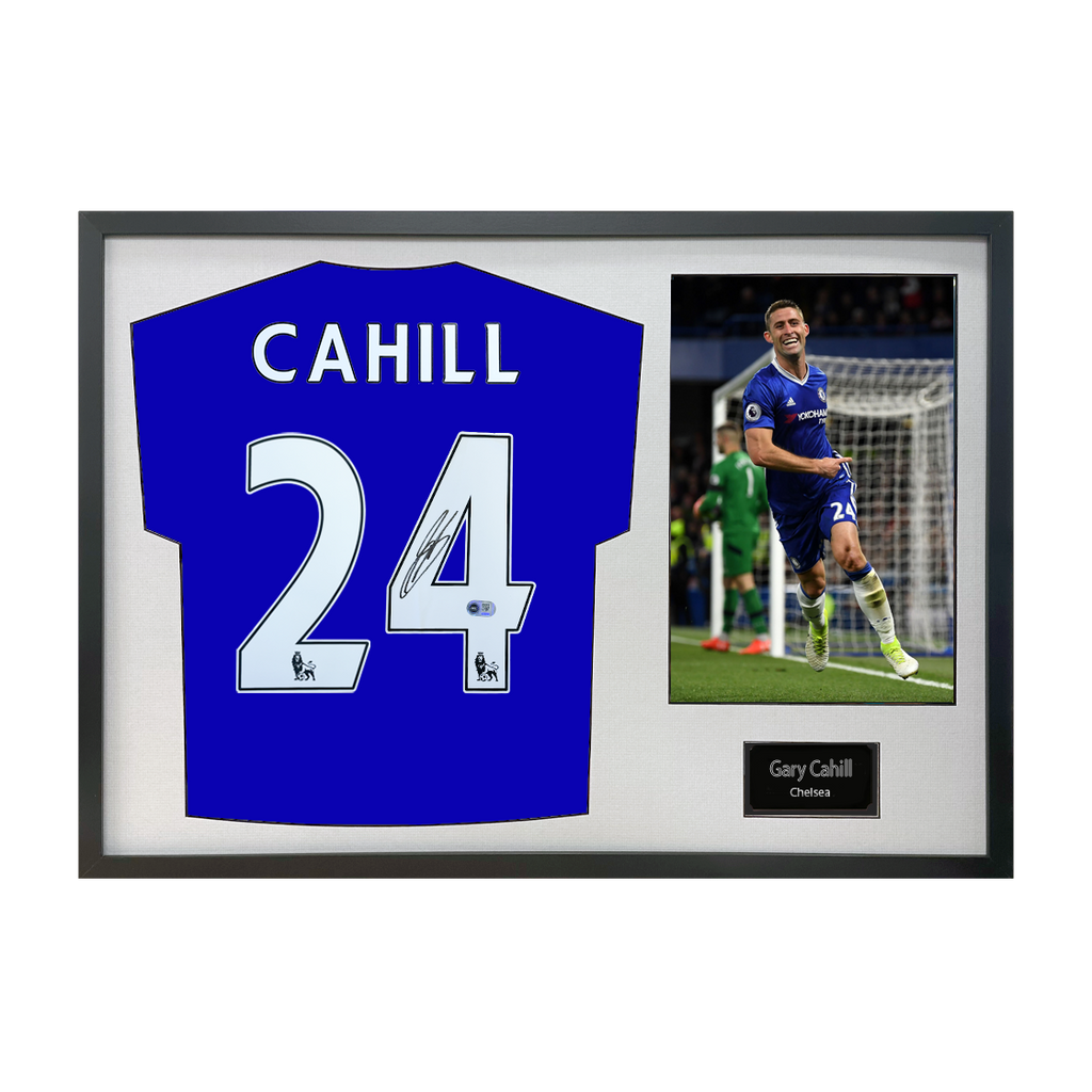 Gary Cahill Signed Chelsea Shirt Classic Frame (ACG Cert)