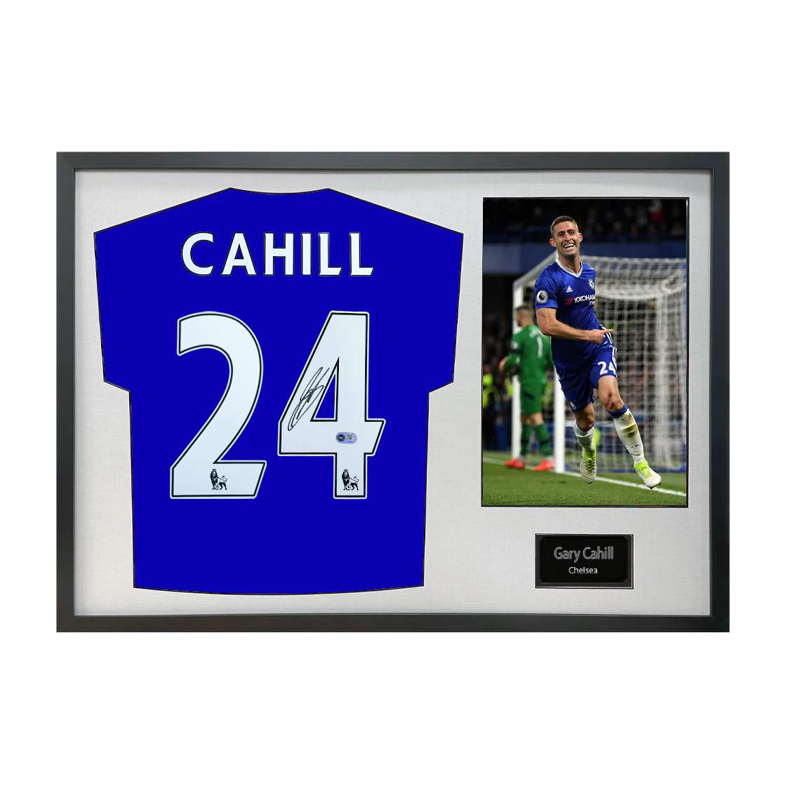 Gary Cahill Signed Chelsea Shirt Classic Frame (ACG Cert)