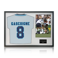 Paul Gascoigne Signed England 96' Shirt Classic Frame