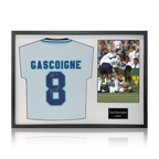 Paul Gascoigne Signed England 96' Shirt Classic Frame