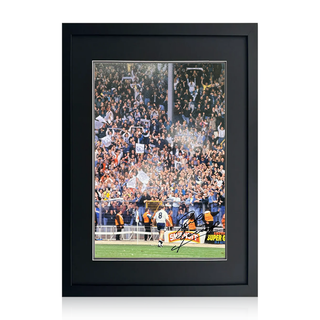 Paul Gascoigne Signed Tottenham Hotspur Image Deluxe Mount Frame