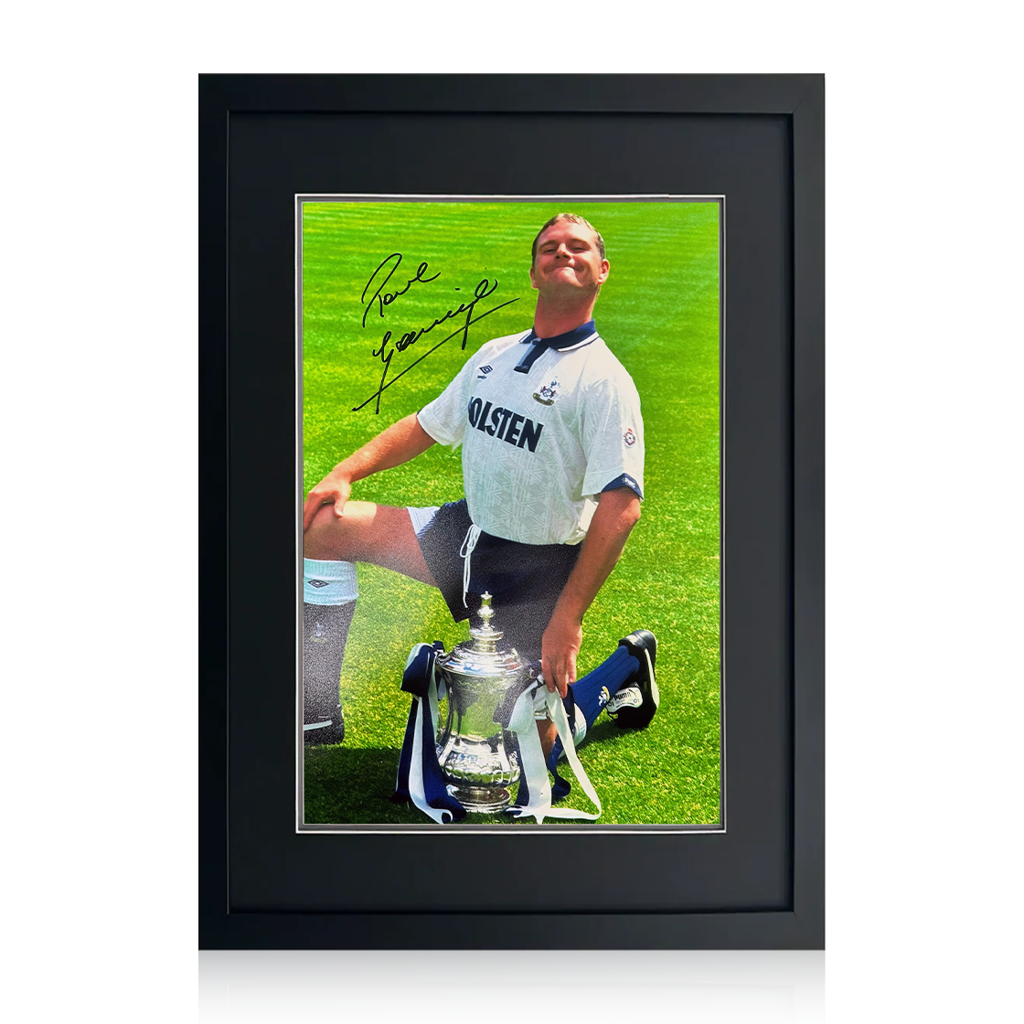 Paul Gascoigne Signed Tottenham Hotspur Image Compact Frame
