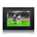Paul Gascoigne Signed Tottenham Hotspur Image Deluxe Mount Frame