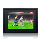 Paul Gascoigne Signed Tottenham Hotspur Image Deluxe Mount Frame