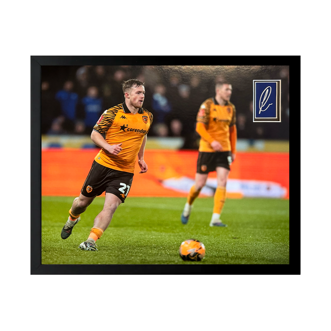 Joe Gelhardt Signed Hull City Cut Deluxe Mount Frame