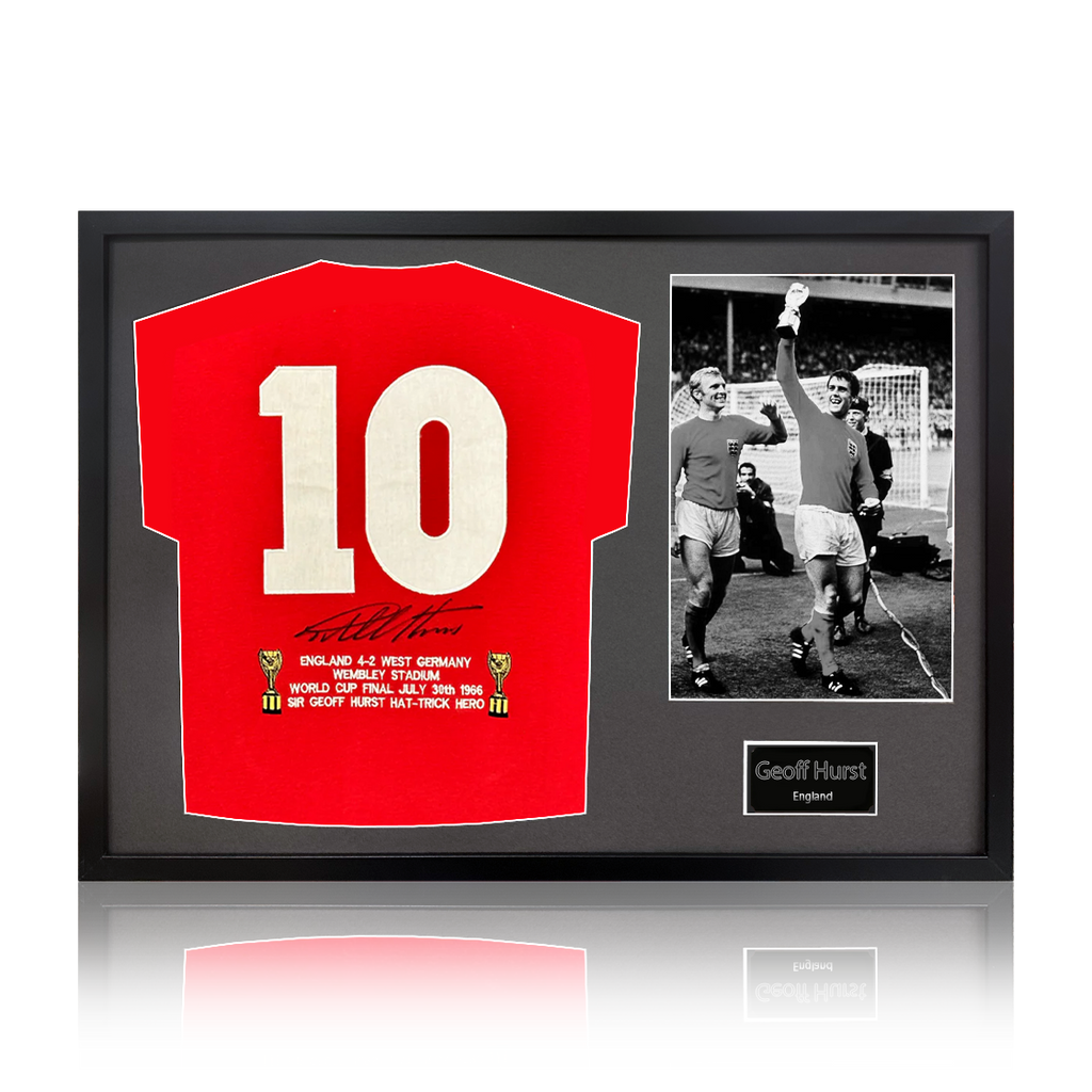 Geoff Hurst Signed England '66 Shirt Premium Frame