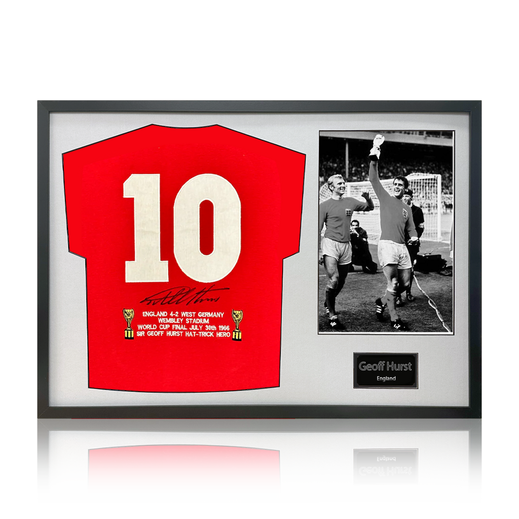 Geoff Hurst Signed England '66 Shirt Classic Frame