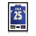 Gianfranco Zola Signed Chelsea Shirt Premium Frame