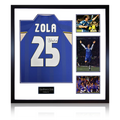 Gianfranco Zola Signed Chelsea Shirt Elite Frame