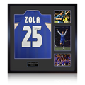 Gianfranco Zola Signed Chelsea Shirt Elite Frame