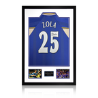 Gianfranco Zola Signed Chelsea Shirt Premium Frame