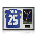 Gianfranco Zola Signed Chelsea Shirt Classic Frame