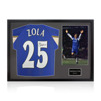 Gianfranco Zola Signed Chelsea Shirt Classic Frame