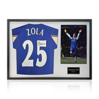 Gianfranco Zola Signed Chelsea Shirt Classic Frame