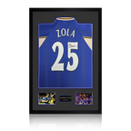 Gianfranco Zola Signed Chelsea Shirt Premium Frame