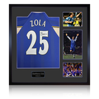 Gianfranco Zola Signed Chelsea Shirt Elite Frame
