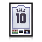 Gianfranco Zola Signed Parma Calcio 1913 Shirt Premium Frame
