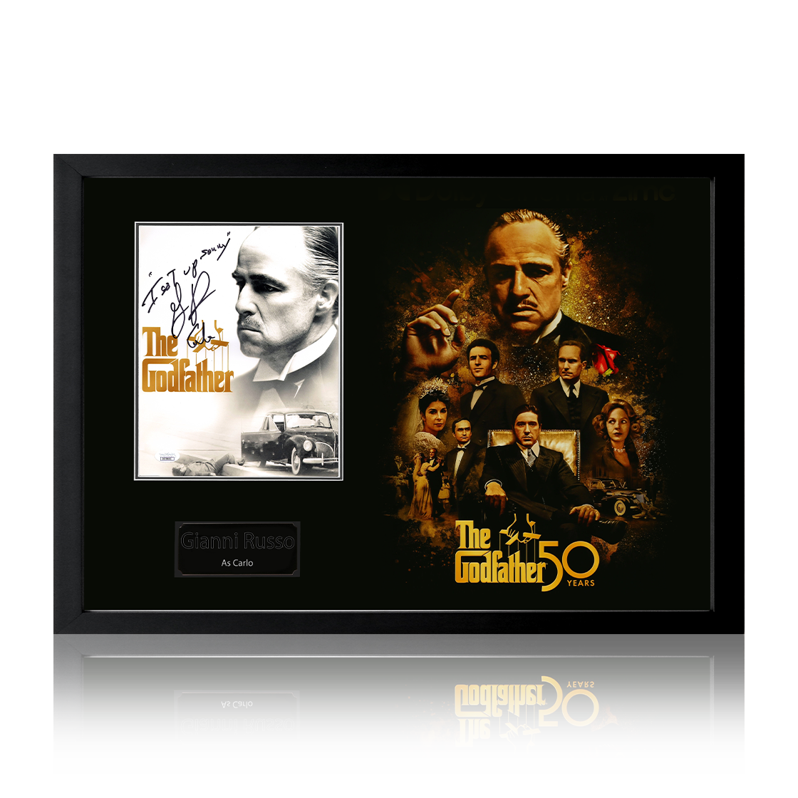 Gianni Russo Signed The Godfather Image Iconic Frame (JSA)