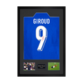 Olivier Giroud Signed France Shirt Premium Frame