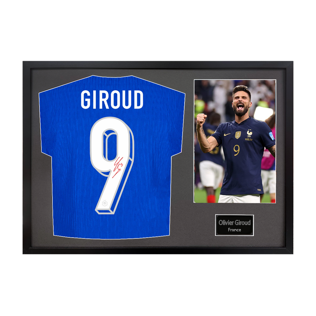 Olivier Giroud Signed France Shirt Classic Frame