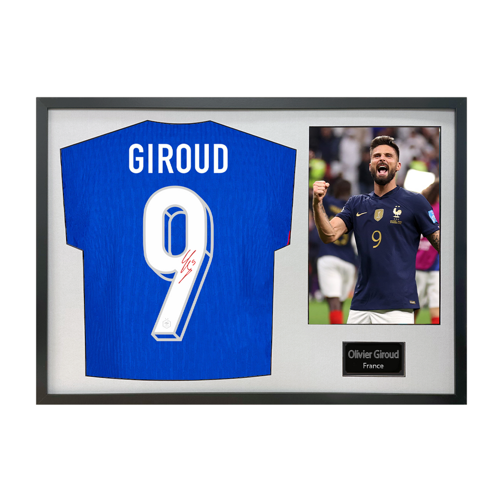 Olivier Giroud Signed France Shirt Classic Frame