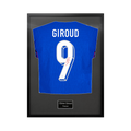Olivier Giroud Signed France Shirt Standard Frame
