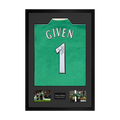 Shay Given Signed Newcastle United Shirt Premium Frame