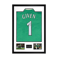 Shay Given Signed Newcastle United Shirt Premium Frame