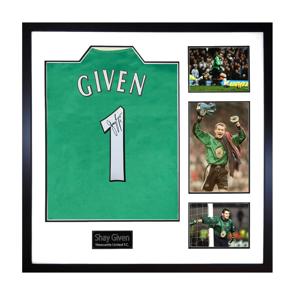 Shay Given Signed Newcastle United Shirt Elite Frame