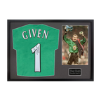 Shay Given Signed Newcastle United Shirt Classic Frame