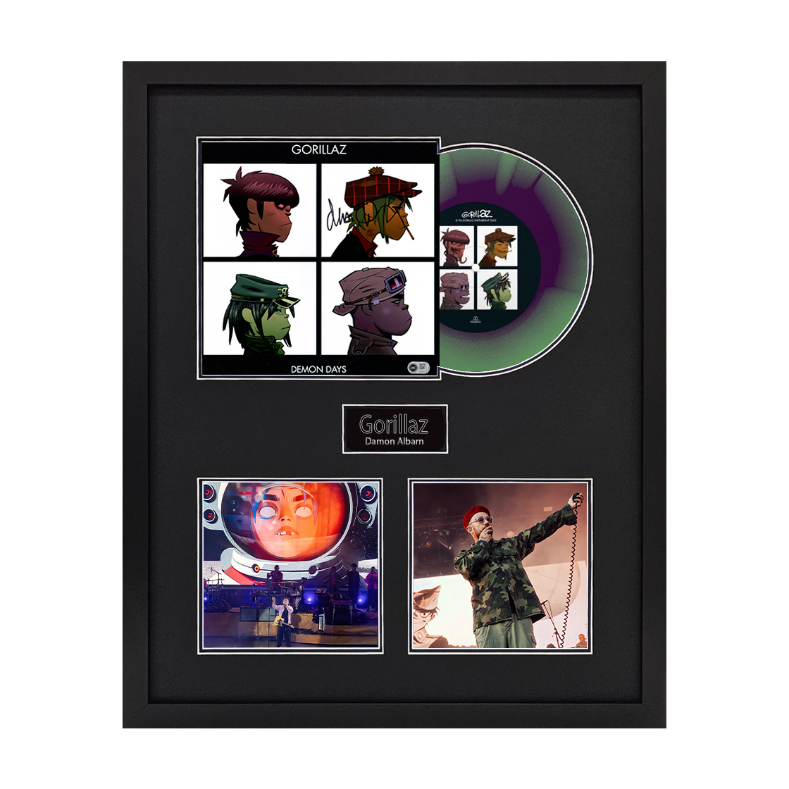 Damon Albarn Signed Gorillaz 'Demon Days' LP Elite Frame (ACG Cert)