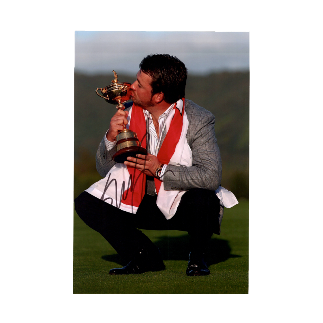 Graeme McDowell Signed 12x8 Image