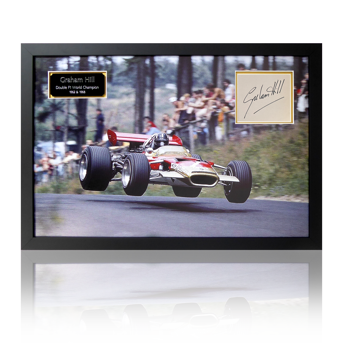 Graham Hill Double F1 World Champion Lotus Iconic Frame