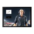 Guenther Steiner Signed 16x12 Image Cut Iconic Frame (ACG Cert)