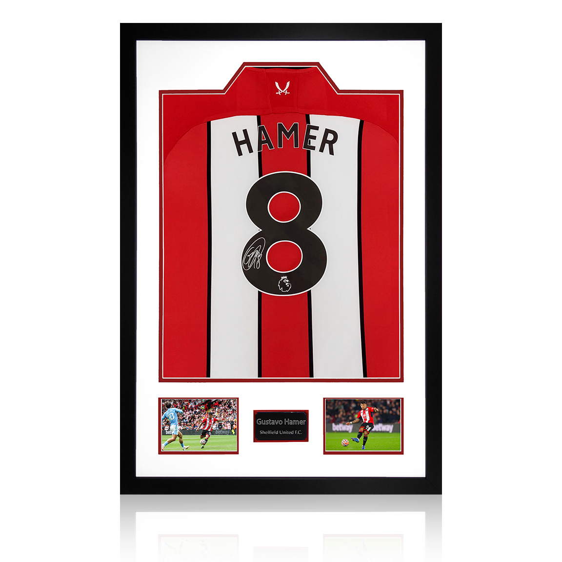 Gustavo Hamer Signed Sheffield United 23/24 Shirt Premium Frame