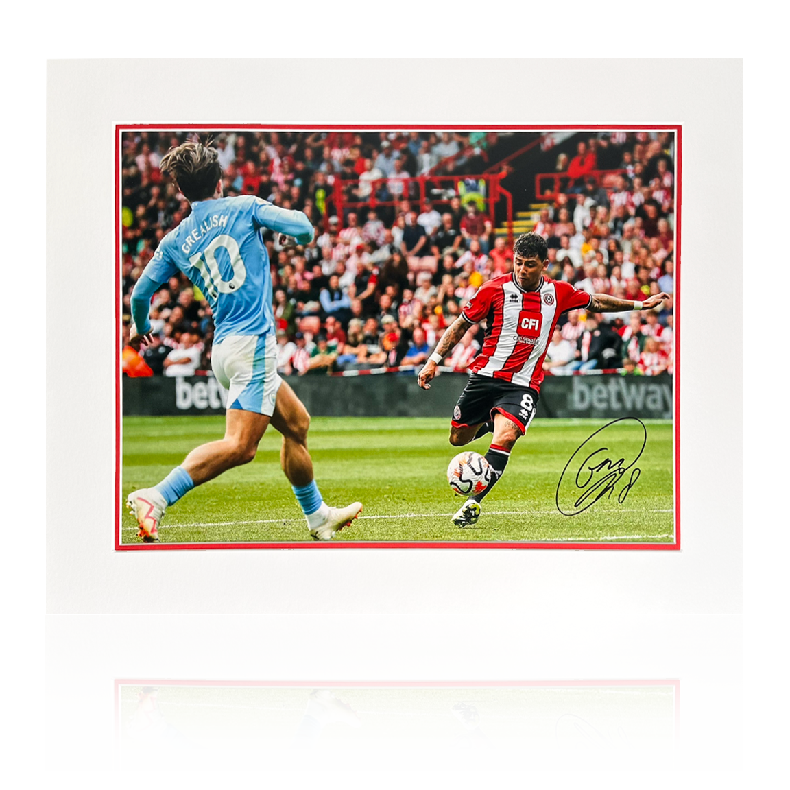 Gustavo Hamer Signed Sheffield United Mount