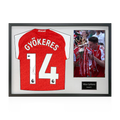 Viktor Gyökeres Signed Arsenal Champions Shirt Classic Frame (ACG Cert)