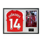 Viktor Gyökeres Signed Arsenal Champions Shirt Classic Frame (ACG Cert)