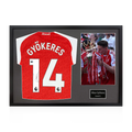 Viktor Gyökeres Signed Arsenal Champions Shirt Classic Frame (ACG Cert)